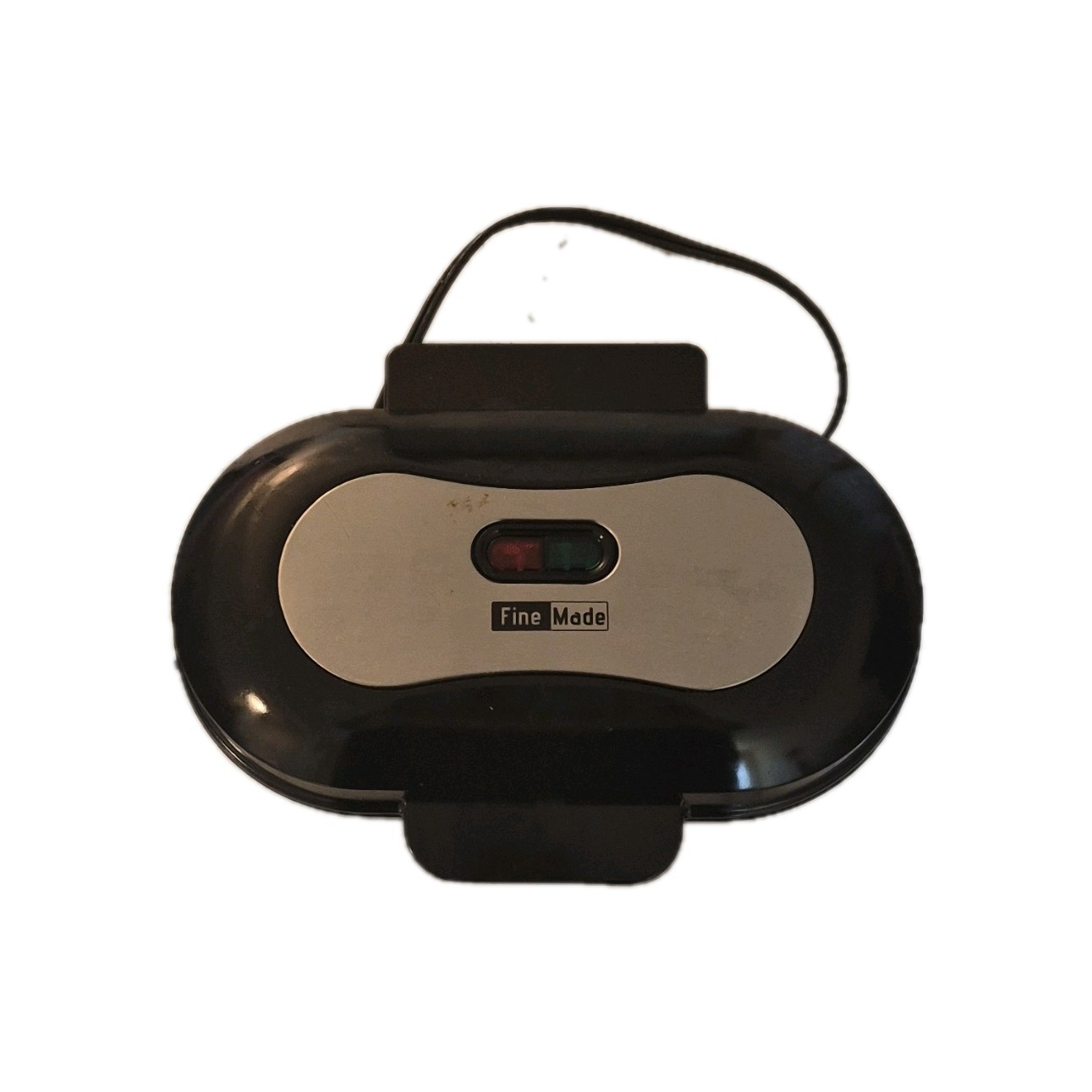 Fine Made GRP472P Electric Omelette Maker Oval Non-Stick Black Silver