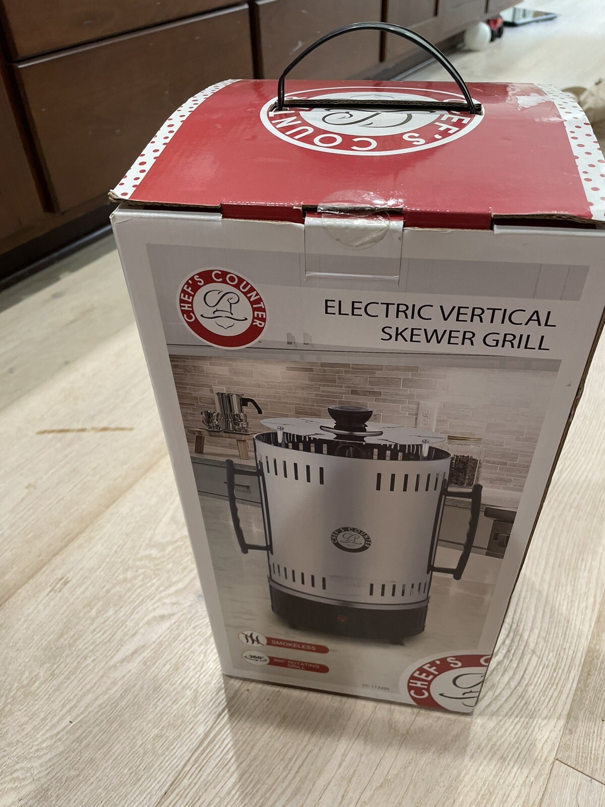 Chef’s Counters Stainless Steel Electric Vertical Skewer Kabob-it Grill Open Box