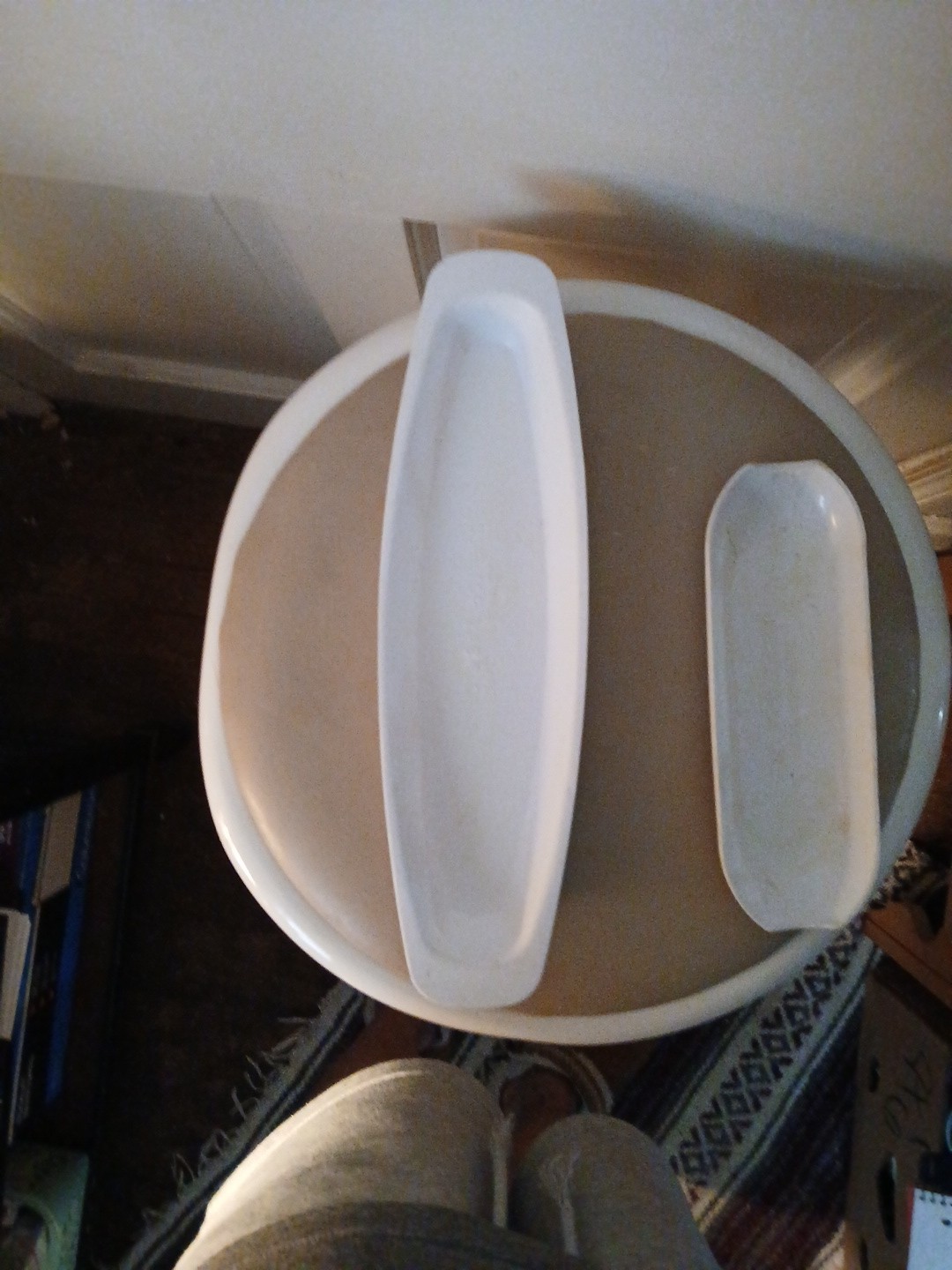 George Foreman Lot Of 2 Grease Drip Trays 12.5″ & 8″