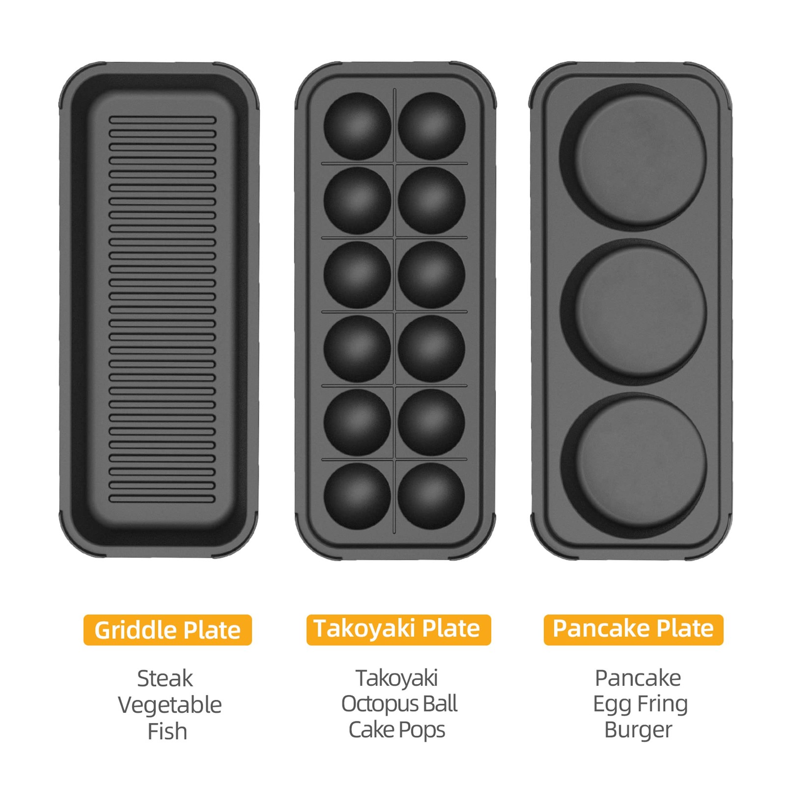 Multifunctional Electric Griddle Electric Grill Nonstick Baking Maker With 3 Int