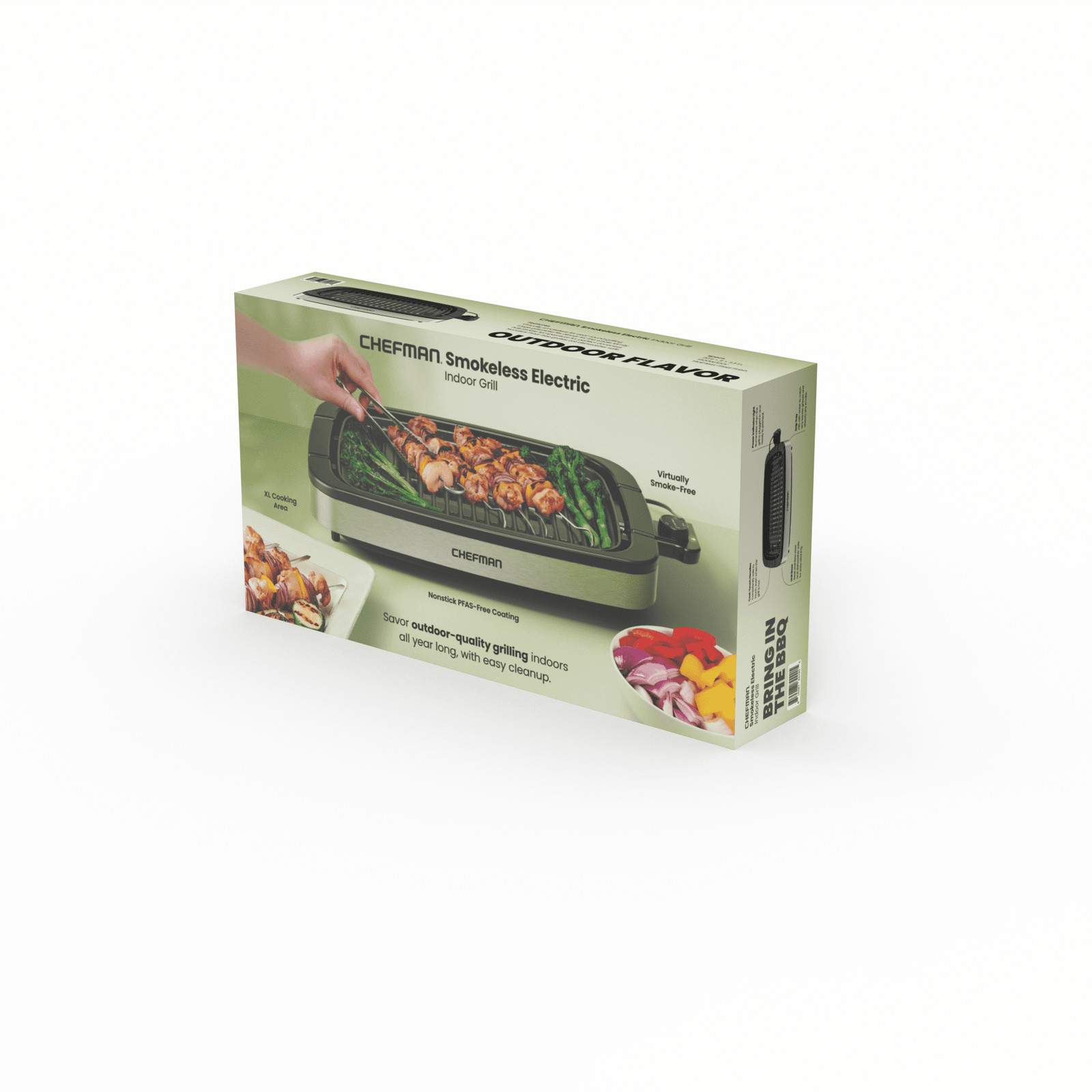 Chefman 6 Serving Electric Indoor Grill, Temperature Control, Smokeless