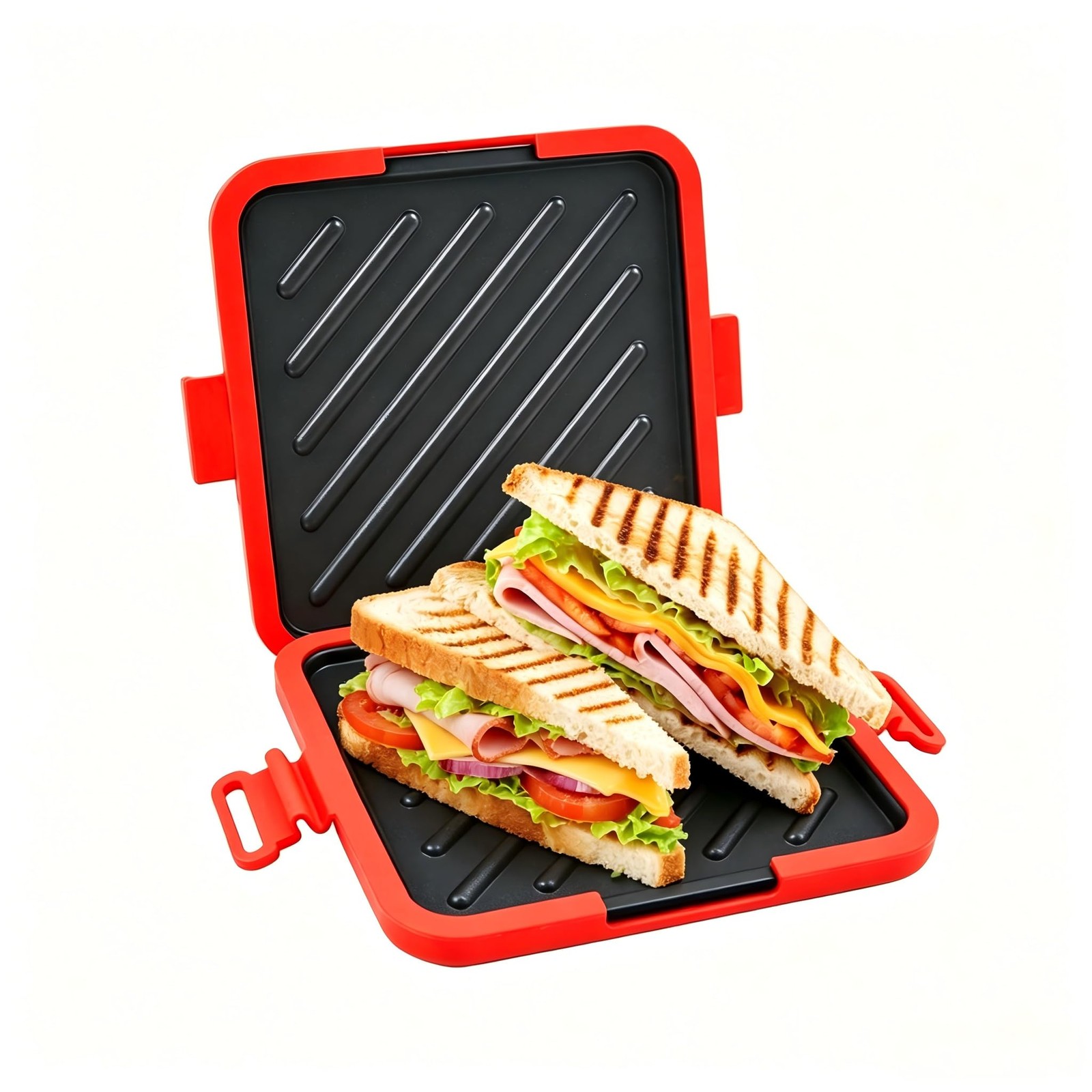 Microwave Toaster & Sandwich Maker 5 Min|Microwave Panini Press, Grilled Chee…
