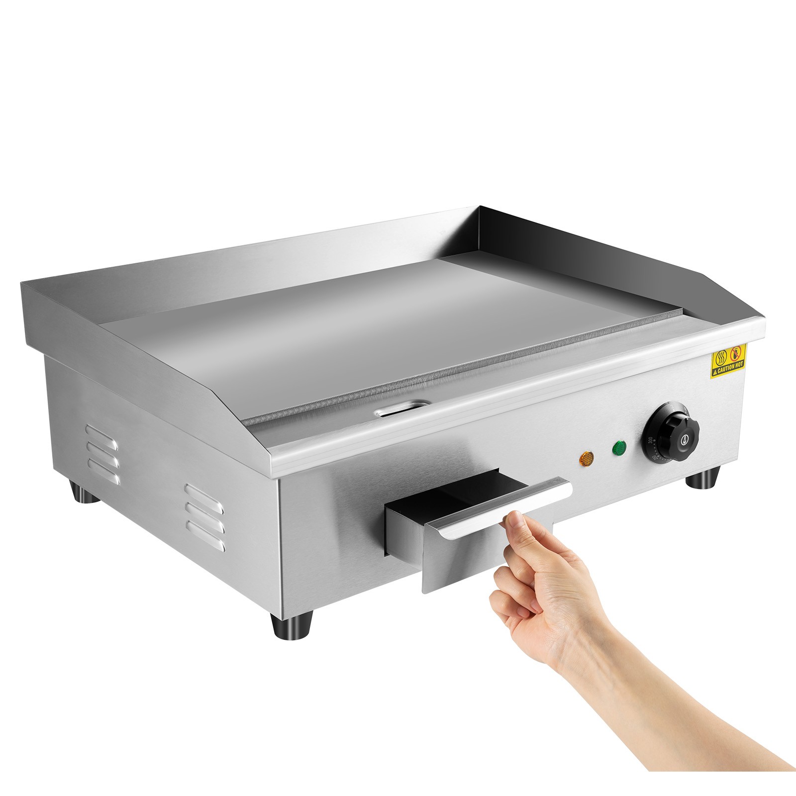 1.6KW Commercial Electric Griddle Cooktop Flat Top Plate Restaurant Grill BBQ US