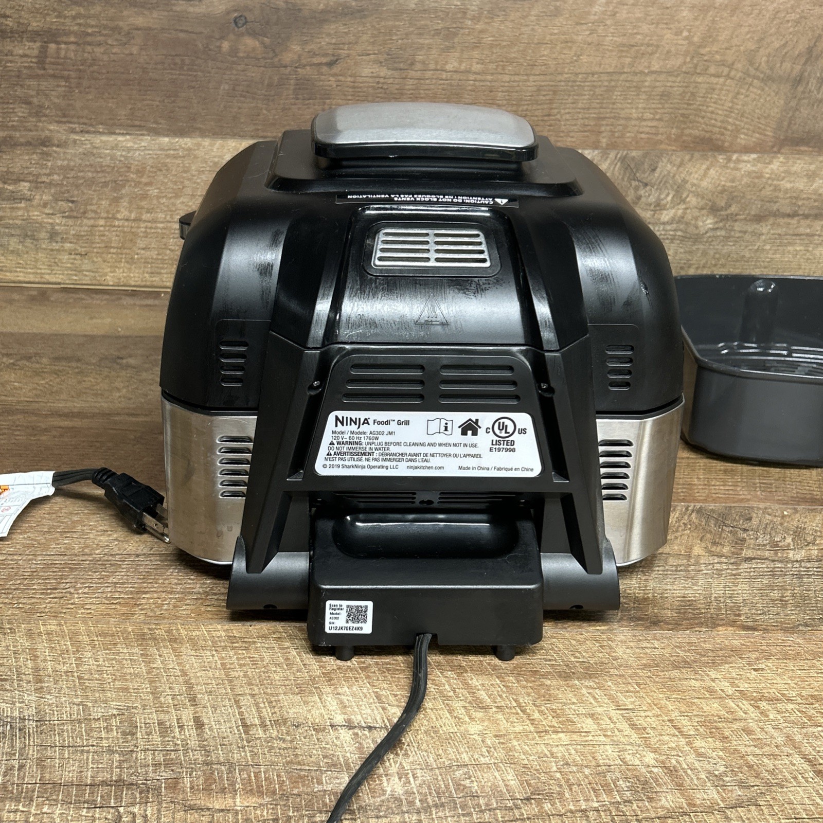 Ninja AG302 Foodi 5-in-1 Indoor Grill with Air Fry, Roast, Bake – Works Great