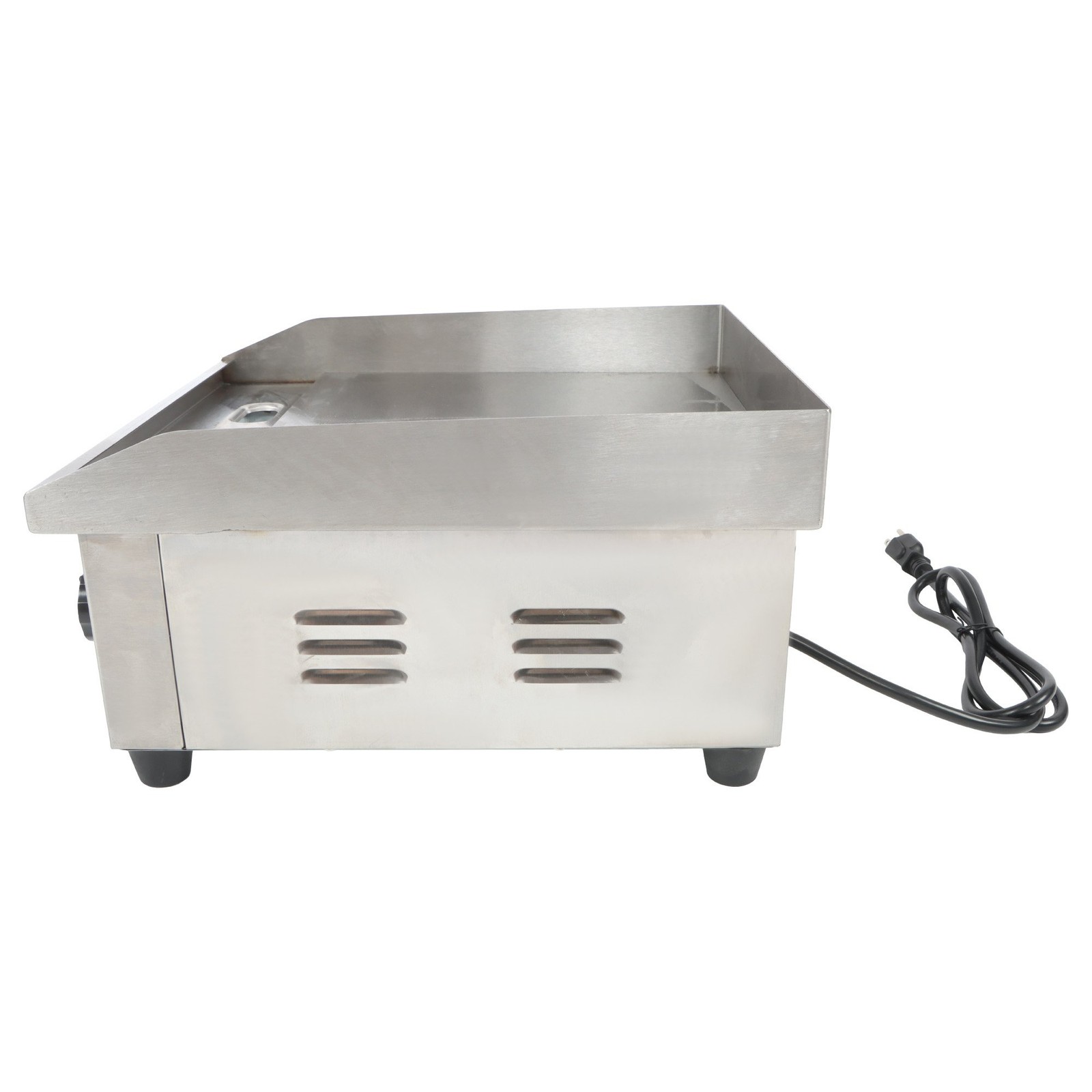 14″ Commercial Electric Griddle, 1500W Stainless Steel Flat Top Grill, Non-Stick