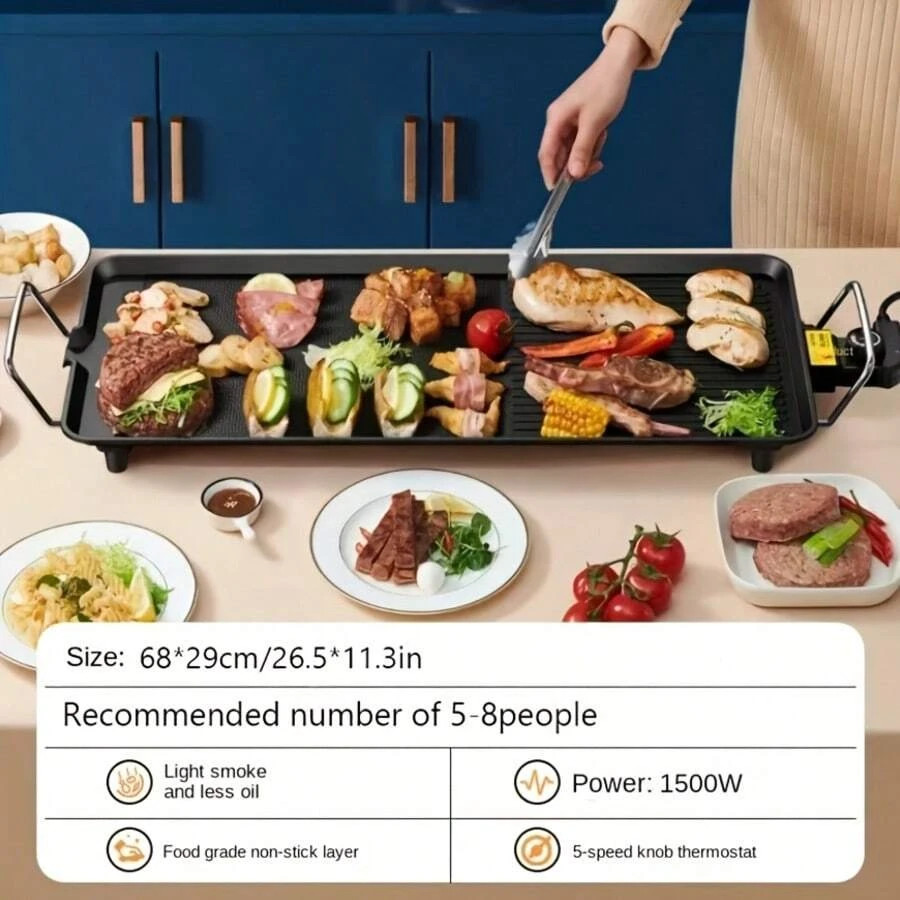 NEW Aoran Household Smokeless Electric Grill, Extra-Large Extended Non-Stick
