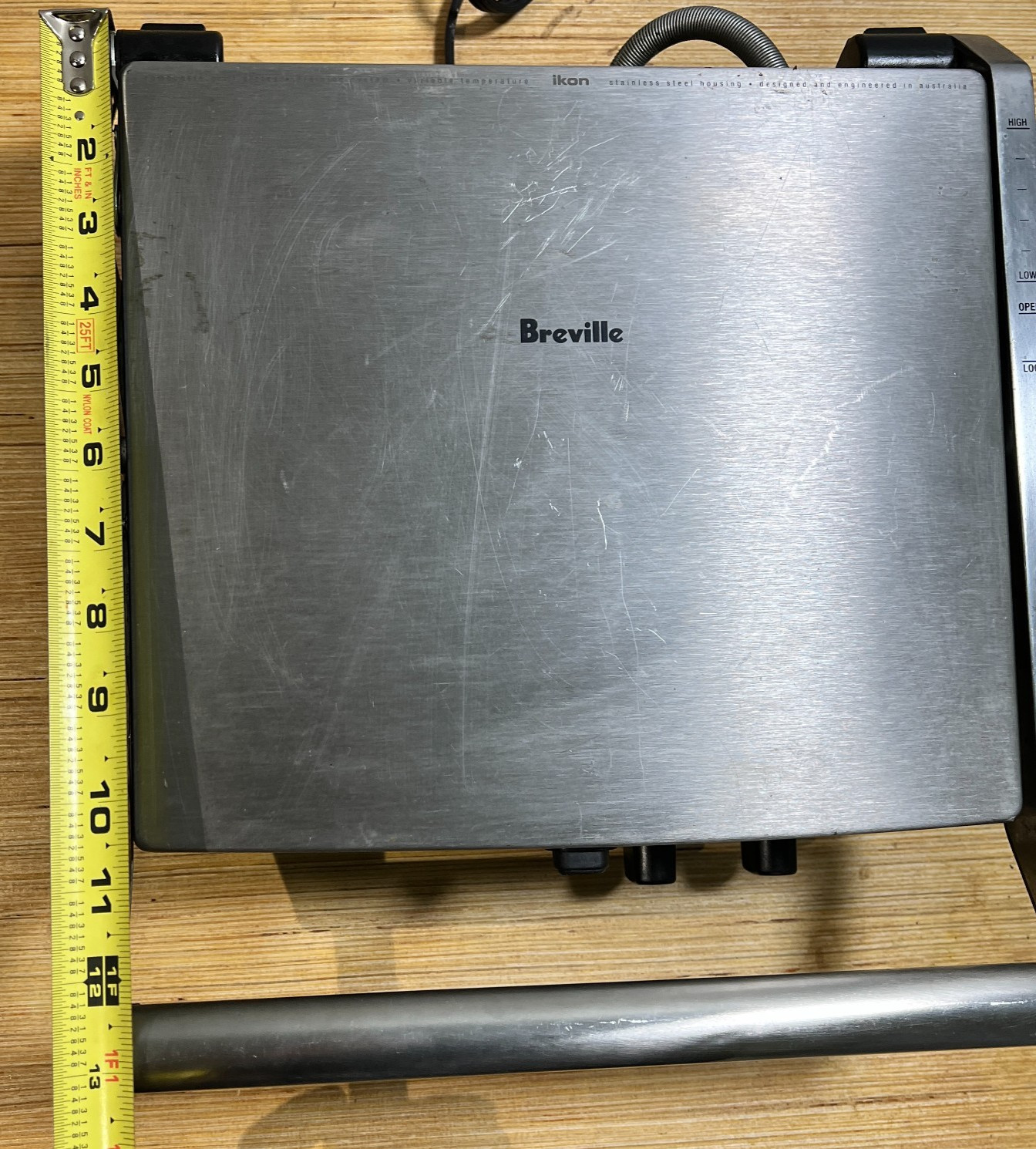 Breville Ikon Panini Press Grill BGR400XL Removable Plates 1800W + Extra Plate