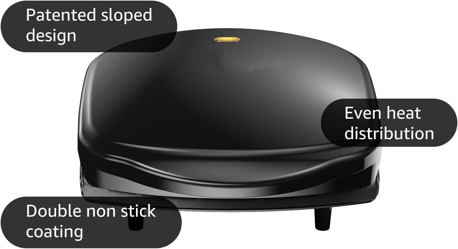 Parrilla eléctrica para interiores y prensa para paninis limpieza fácil y rápida