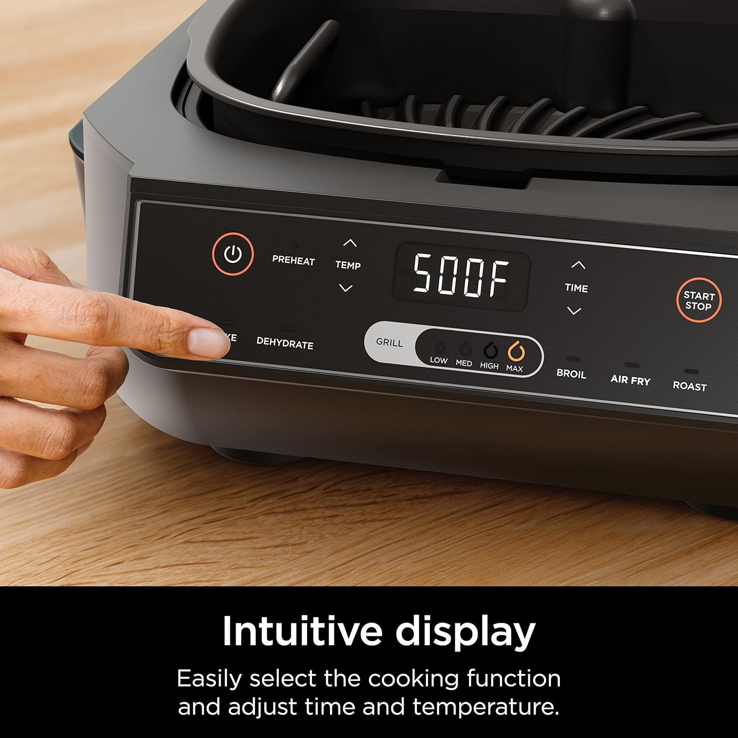 EG201 Foodi 6-In-1 Indoor Grill with Air Fry, Roast, Bake, Broil, & Dehydrate, 2