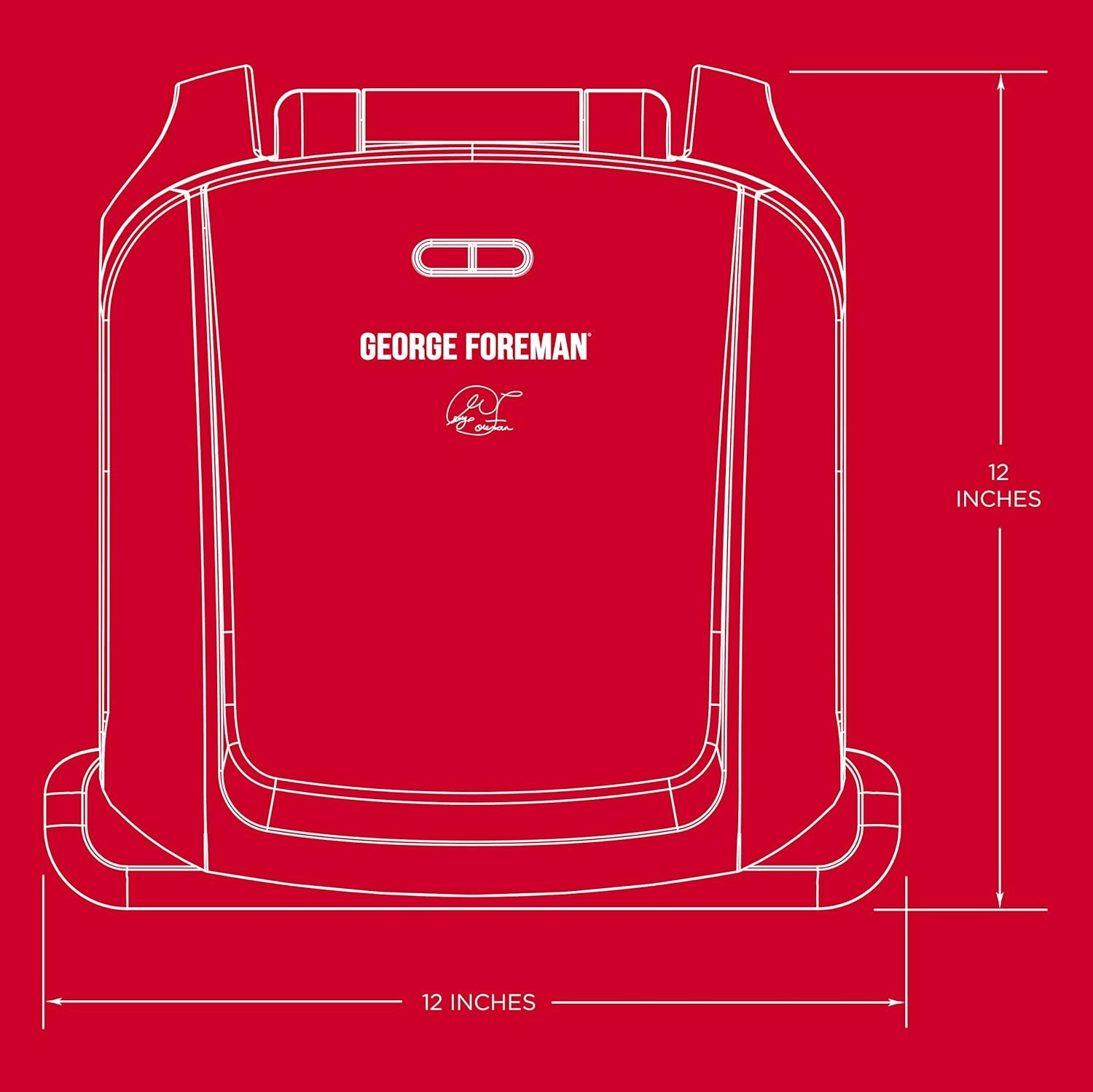 George Foreman 4-Serving Removable Plate Electric Grill and Panini Press