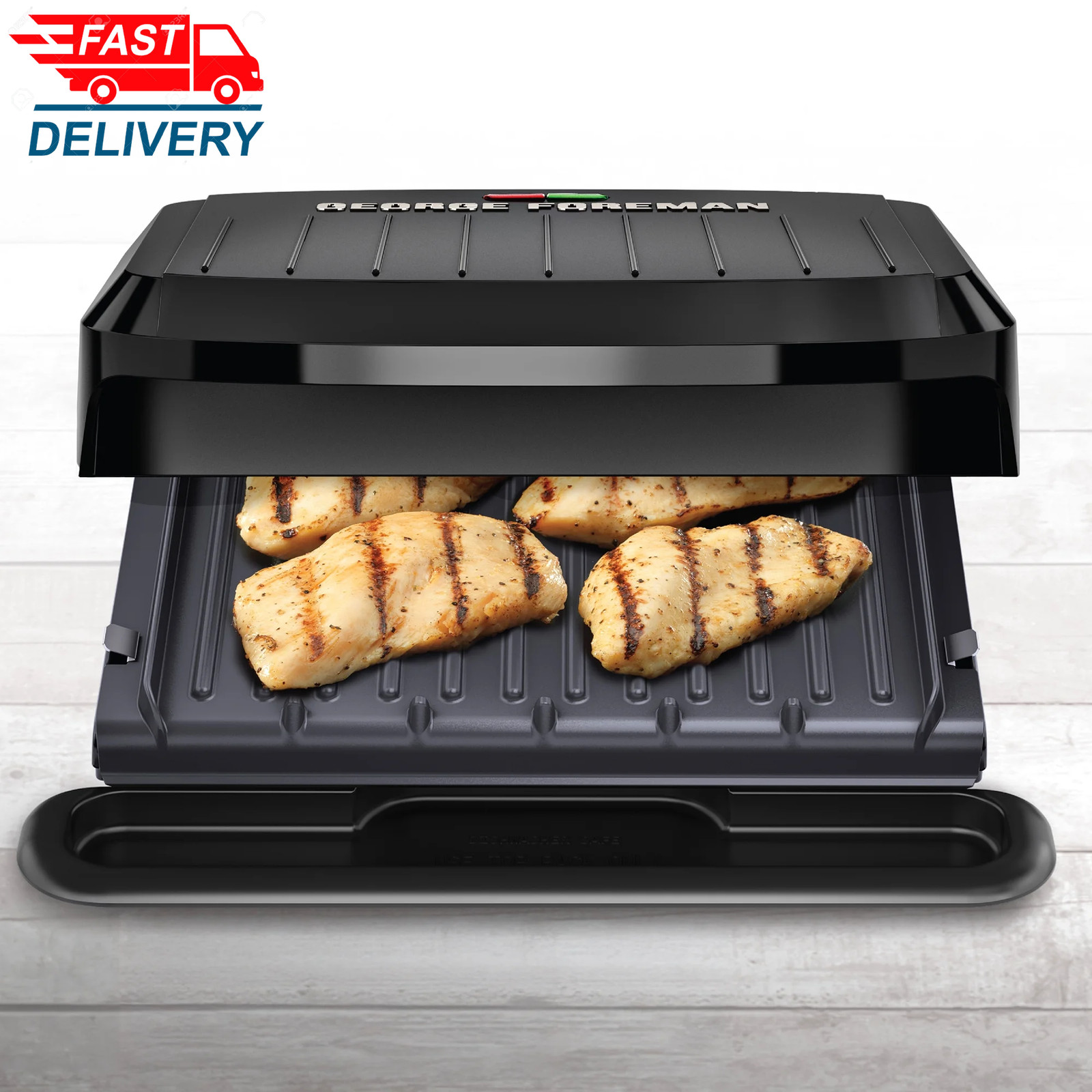 4‑Serving Electric Grill & Panini Press, Easy‑Clean Removable Dishwasher 👌👌