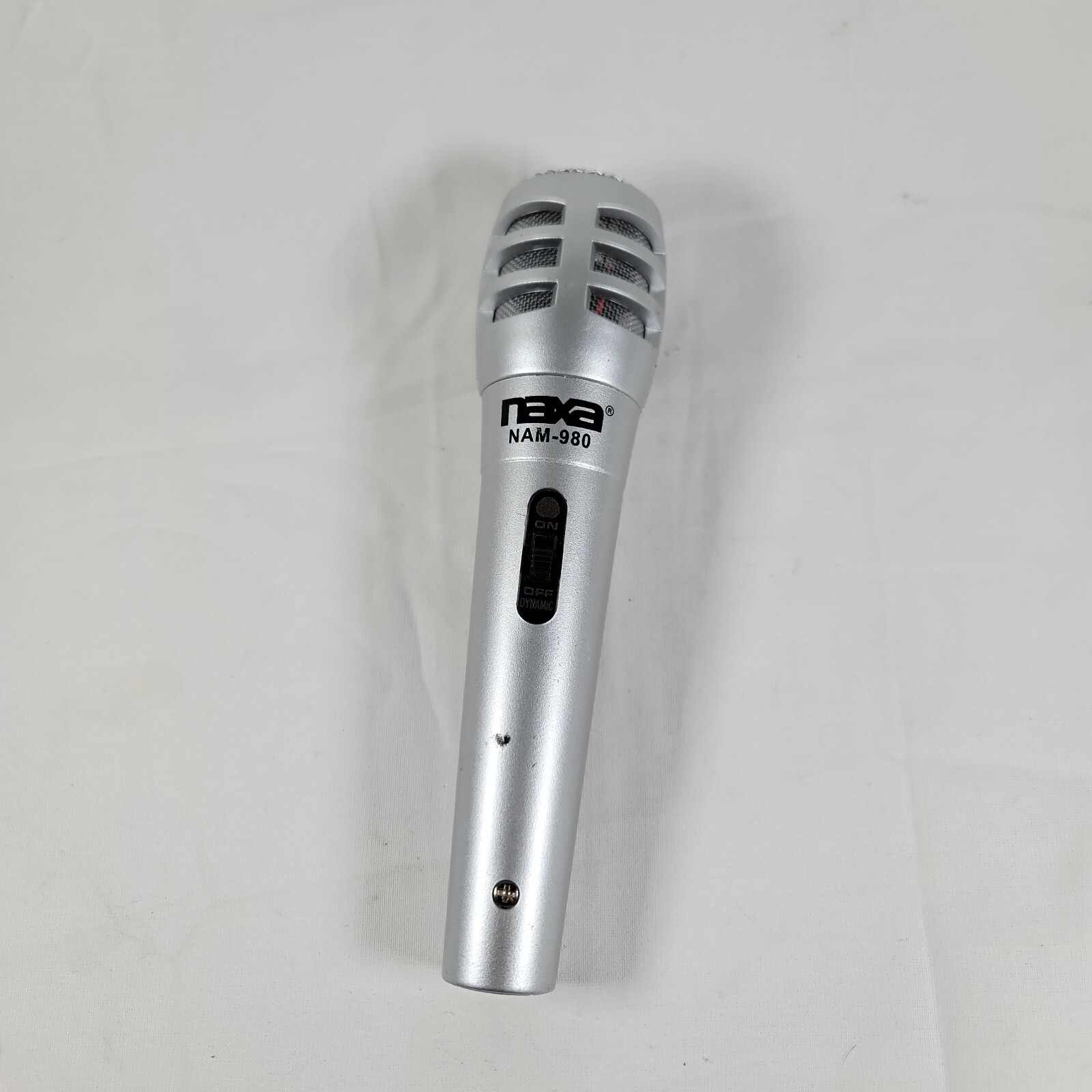 Naxa Replacement Microphone (Unit Only, No Cord) Model Number NAM-980 -Silver