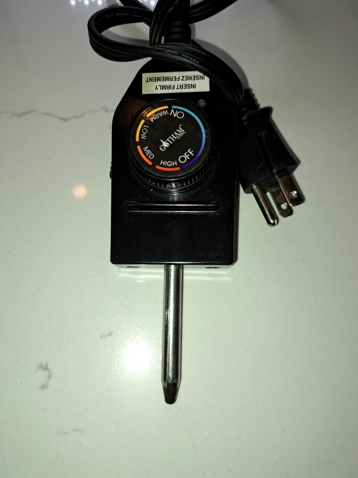 Gotham Steel Temperature Control Power Cord-Model CTW300C Tested Powers On