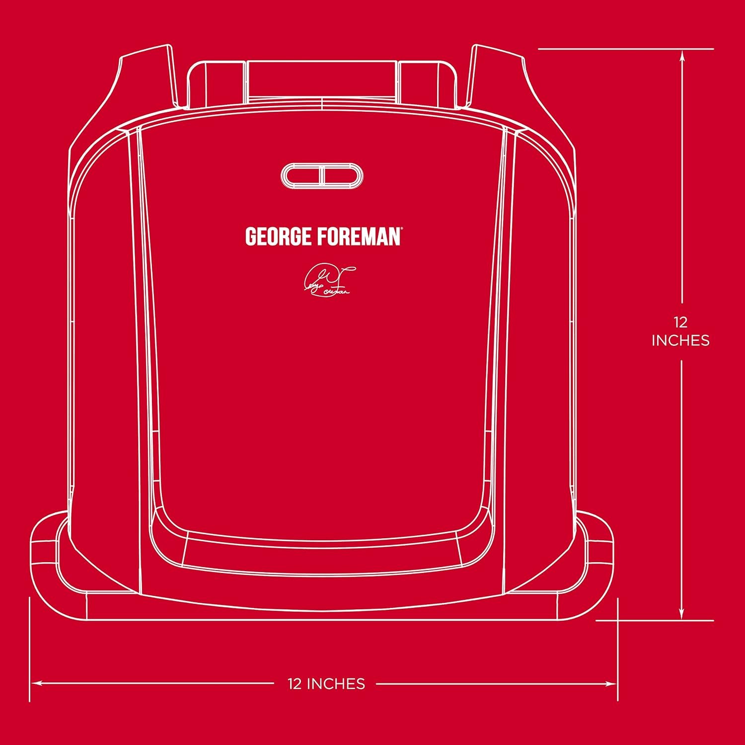 George Foreman Indoor Electric Grill Removable Plates 4 Serving George Foreman