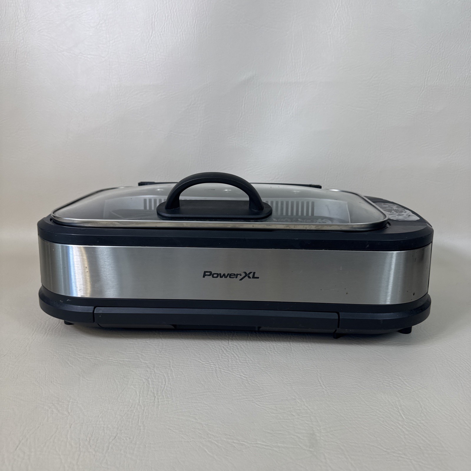 Power XL Indoor Smokeless Grill Pro PG-1500FDR Nonstick Surface Black