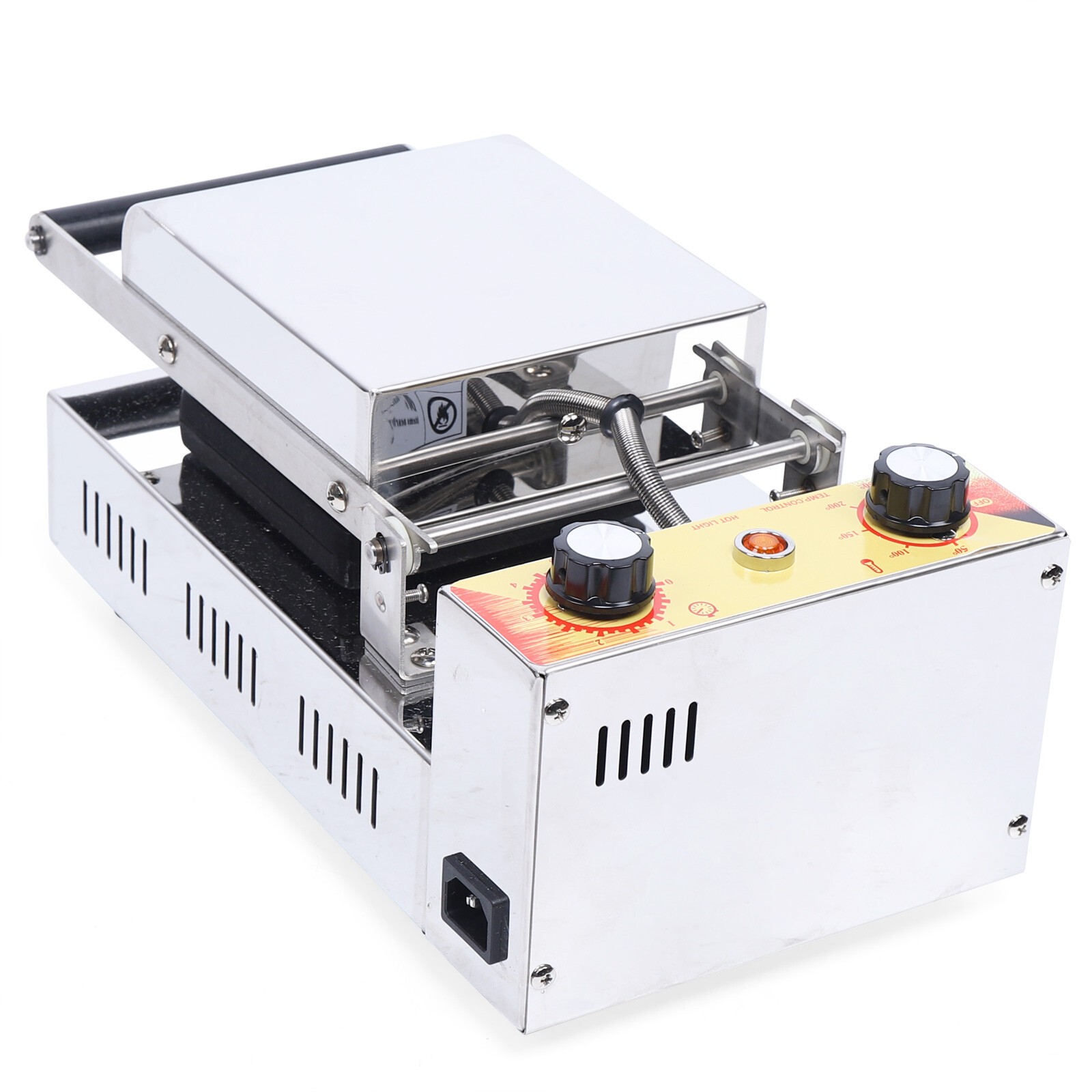 Ice Cream Waffle Machine Commercial Burger Grill Gelato Panini Press Maker