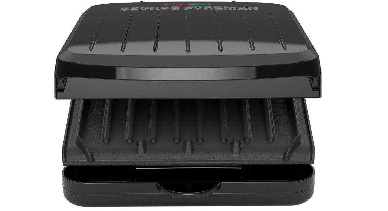New George Foreman 2-Serving Classic Plate Grill – Free Shipping