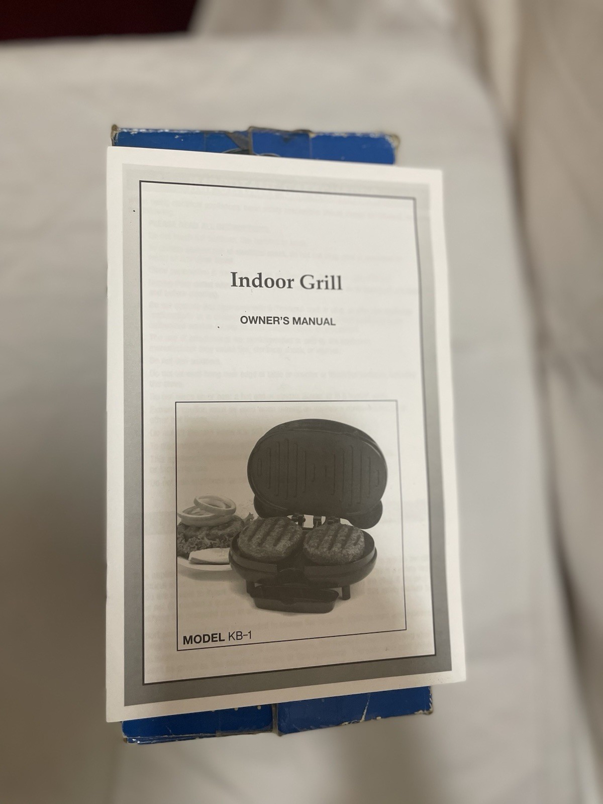 Indoor Electric Grill KB-1, Black, Drip Tray, Non-Stick, Adjustable Hinge, Oval