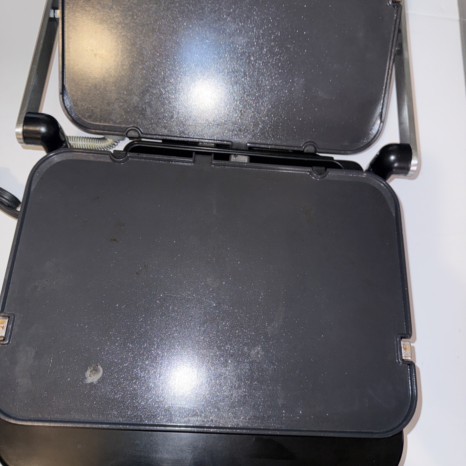 GreenPan Electric Indoor Stainless Steel 6-in-1 Contact Grill & Griddle CC006410
