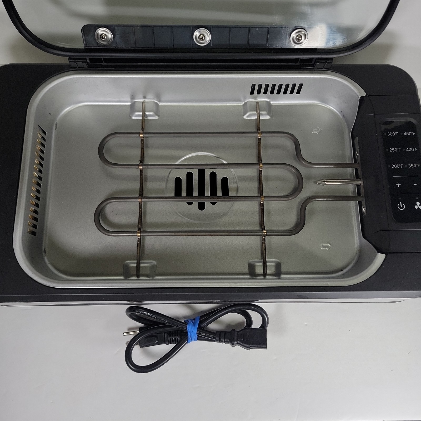 Power XL Smokeless Grill Elite Indoor Electric Grill with Tempered Glass Nice!
