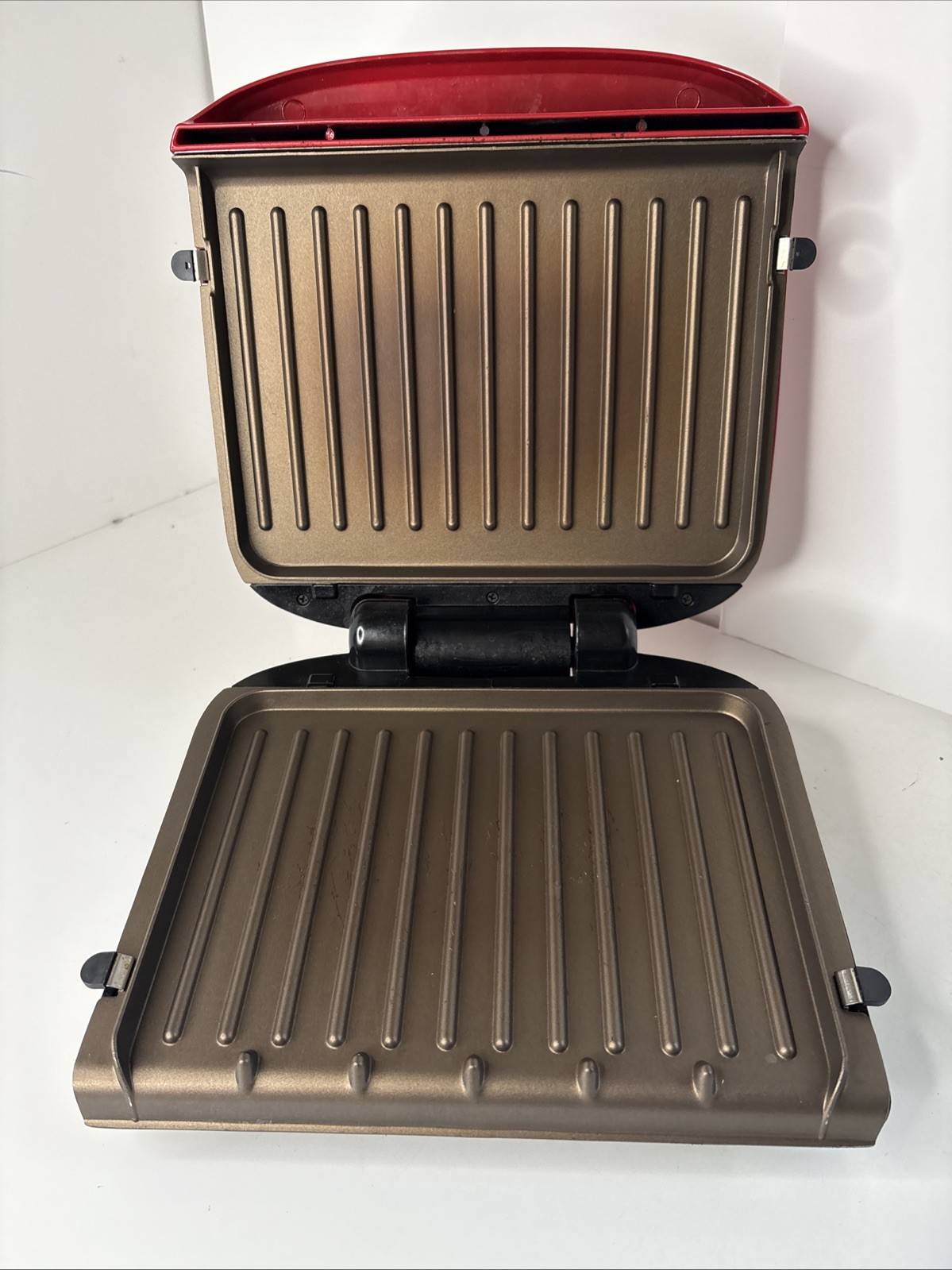 George Foreman 4-Serving Removable Plate Grill and Panini Press, Red, GRP360R
