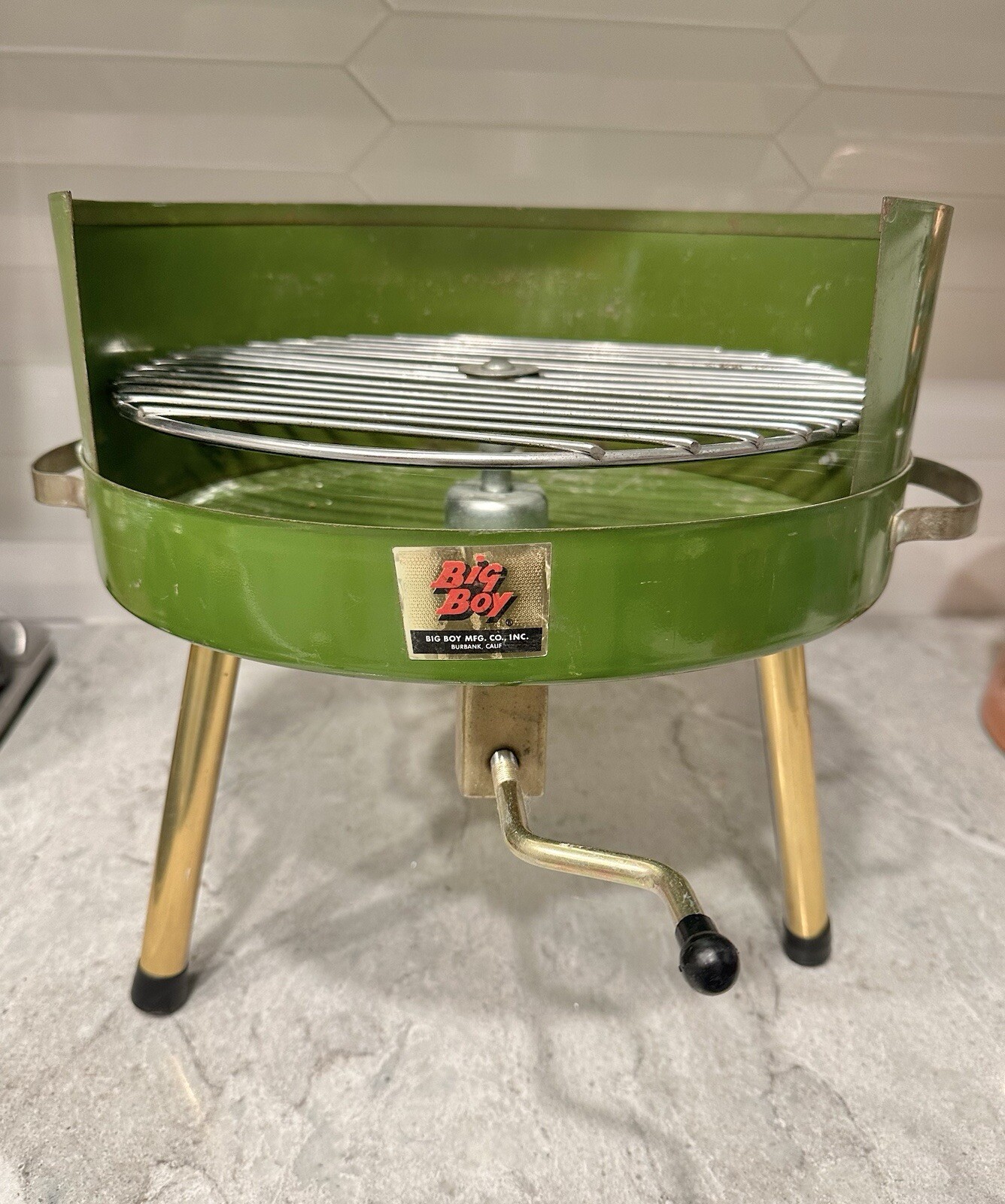 Mid Century Modern Tabletop Big Boy Grill **RARE!**