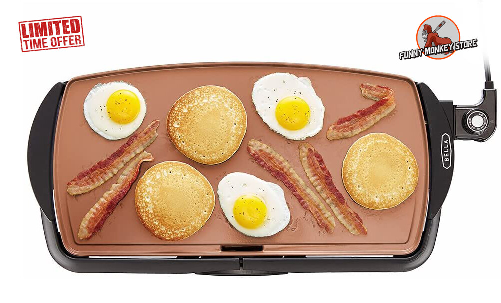 Plancha Electrica 20″ De Asar Para Cocinar Pancakes Carne Tacos Tortillas Cocina