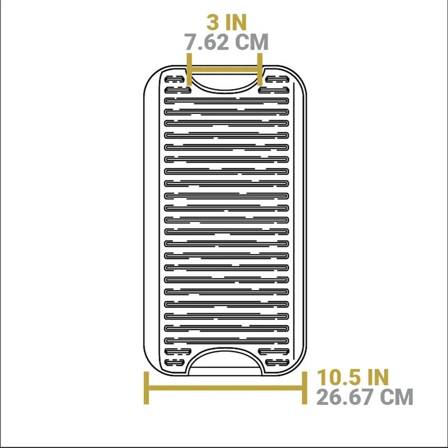 Lodge 20 x 10.44 Inch Pro-Grid Reversible Cast Iron Grill/Griddle – Double Bu…