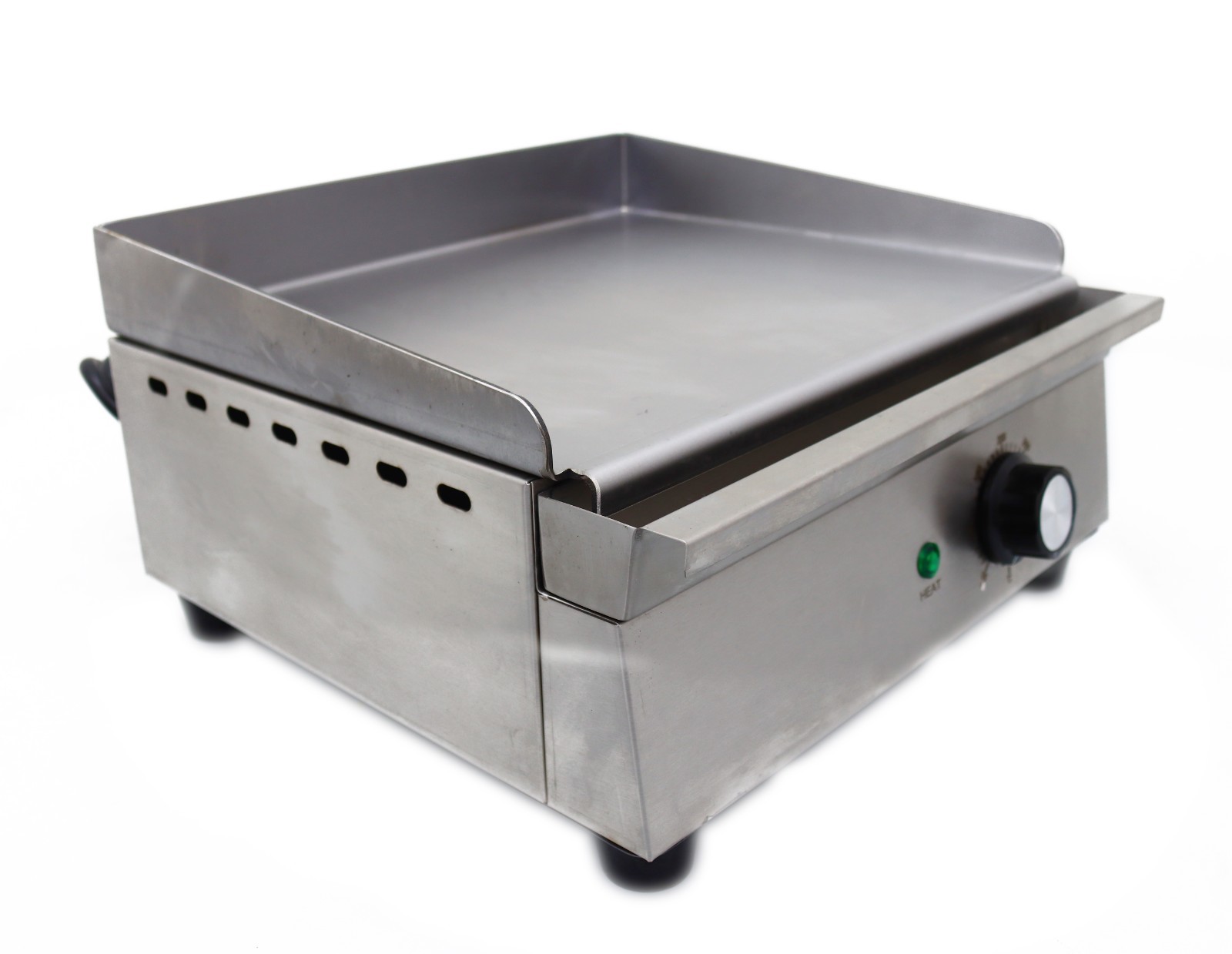 110V 1.2KW Electric Grill Griddle Countertop Stainless Steel Countertop Flat Coo