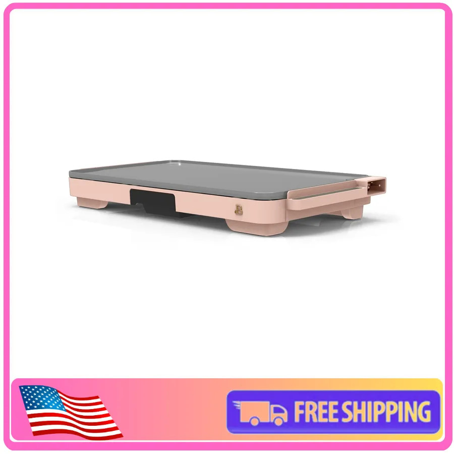 Beautiful Drew Barrymore 12×22 XL Electric Griddle Ceramic Nonstick Rose Gold