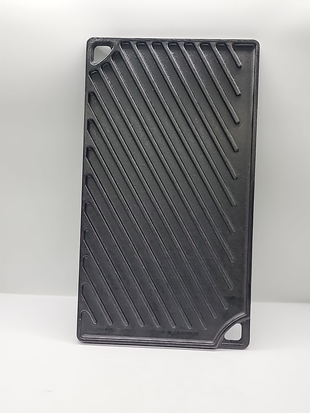 Double Sided Grill Griddle Lodge Cast Iron Seasoned Reversible 16.75 x 11.5 LDP3