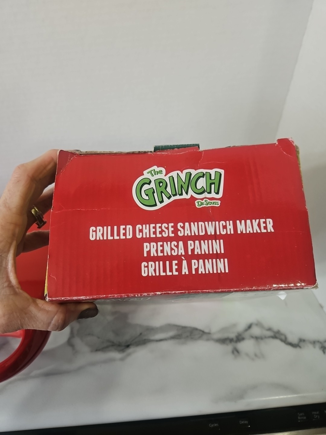 Dr. Seuss The Grinch Grilled Cheese Panini Sandwich Maker Non Stick NEW!