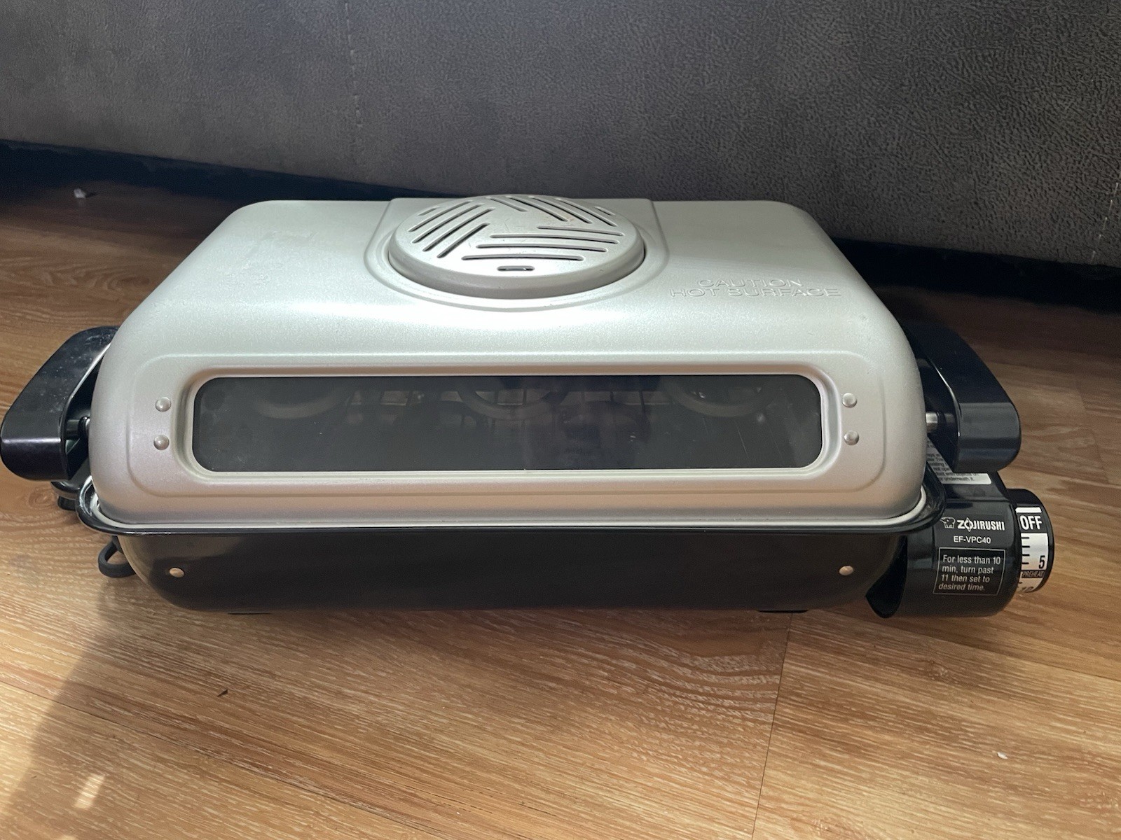 Zojirushi Fish Roaster America EF-VPC40 Fish Roaster Gray Free Shipping