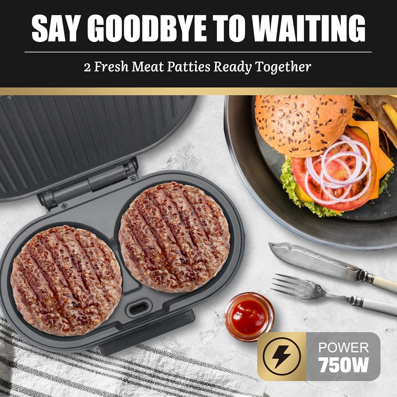 Double Mini Grill Maker: Compact & Versatile Electric Grill for Quick Meals