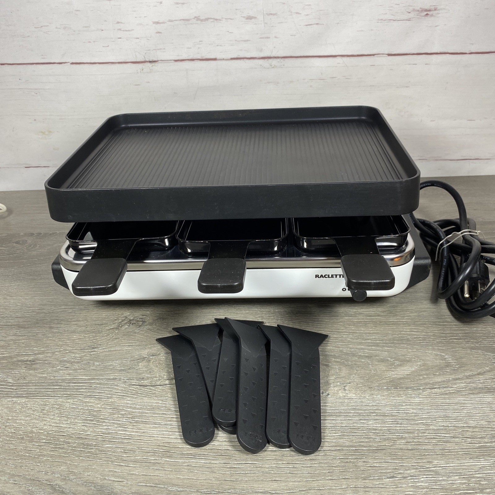 SIGG Raclette Grill 6 Trays FRAUENFELD 120 V 60 Hz 1100 W Swiss Made Very Good