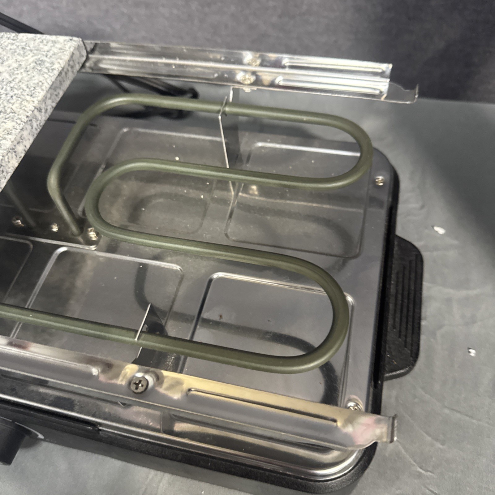 New Raclette Grill for 8 w/ adjustable temperature Non-Stick Set & Stone Surface