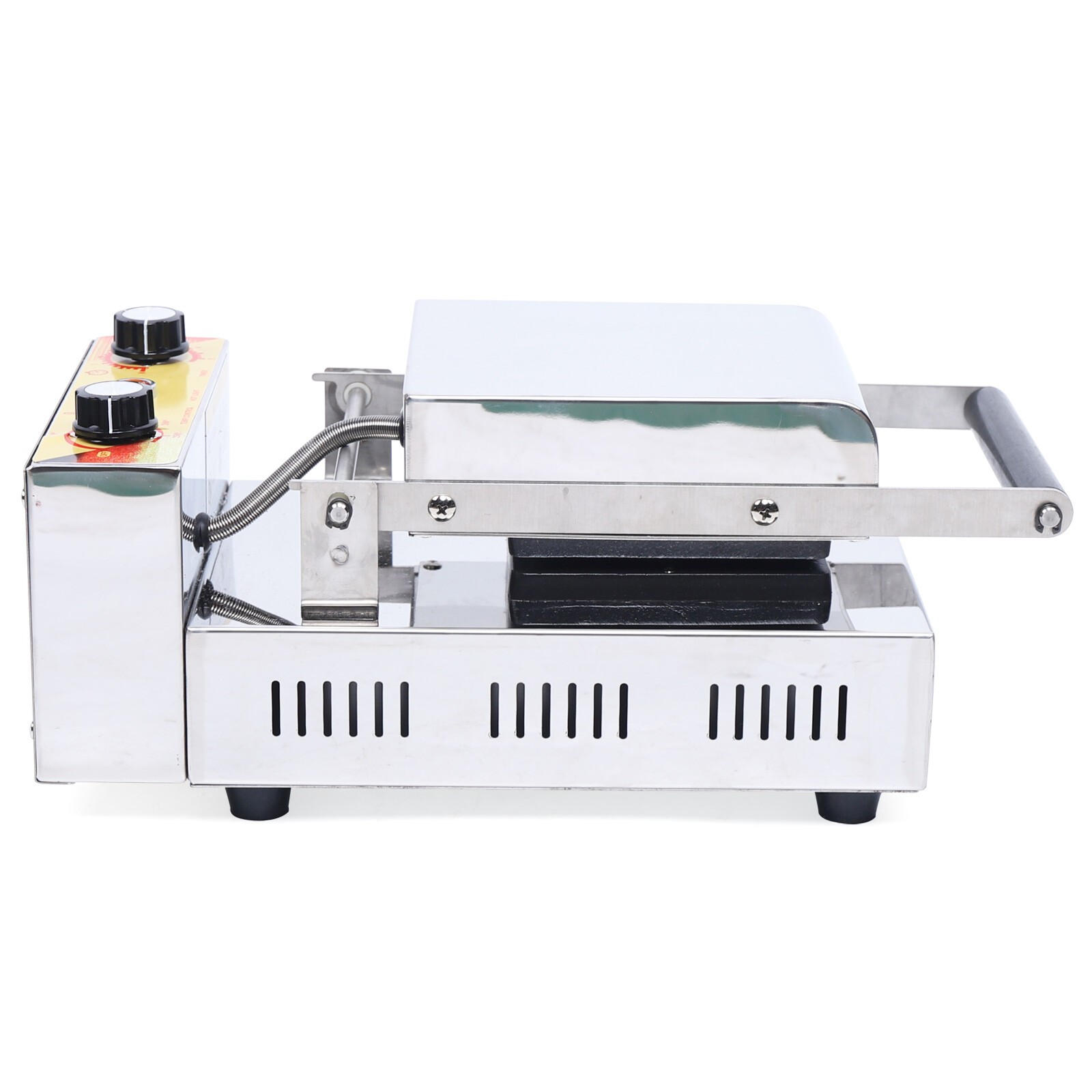 Ice Cream Waffle Machine Commercial Burger Grill Gelato Panini Press Maker
