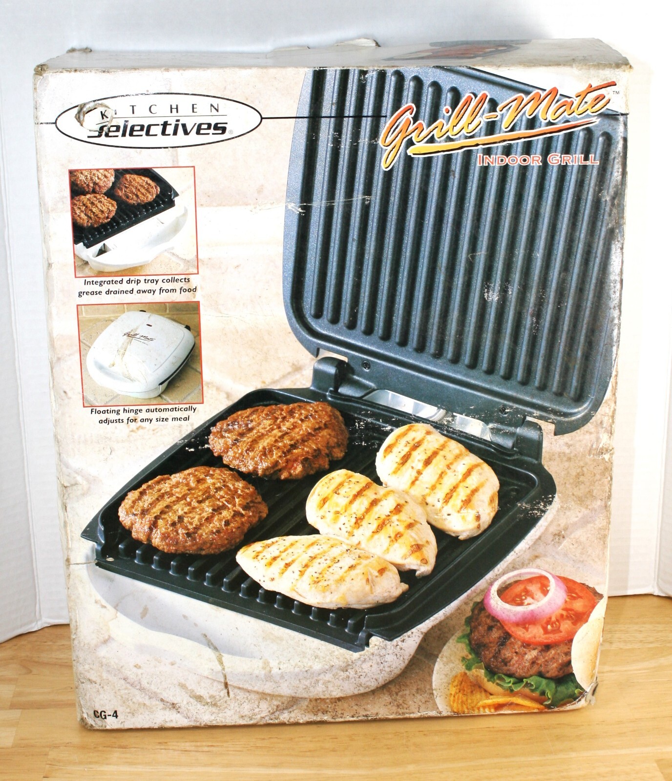Indoor Grill – Kitchen Selectives Grill Mate – CG 4 – Non Stick – NEW IN BOX