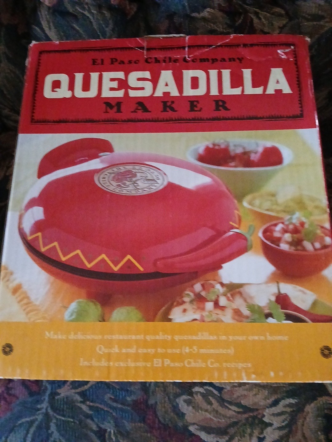 El Paso Chile Company Quesadilla Maker With Manual Non Stick 10023 New Open Box