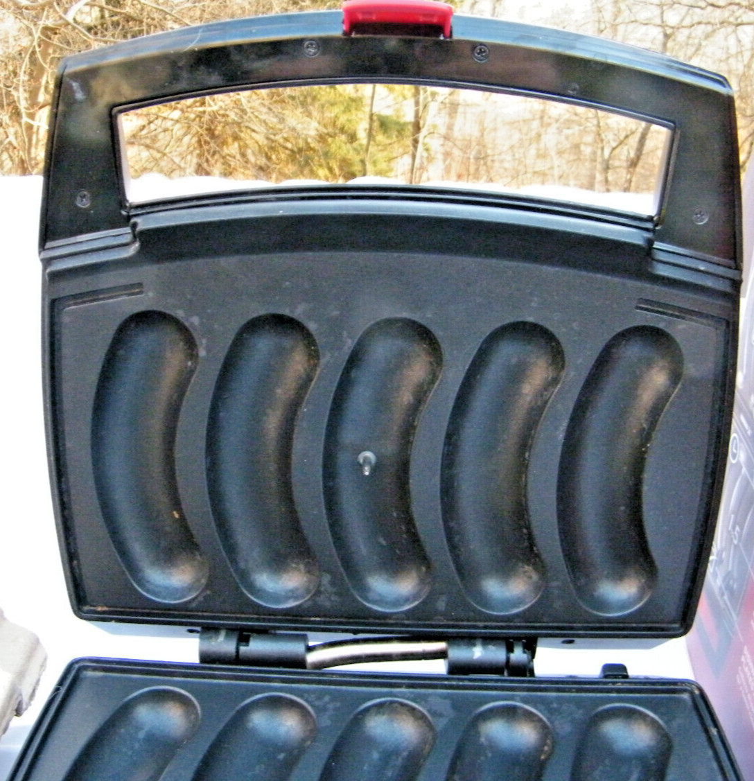 Johnsonville Sizzling Sausage Indoor Electric Grill BTG0498 Tested Works No Tray