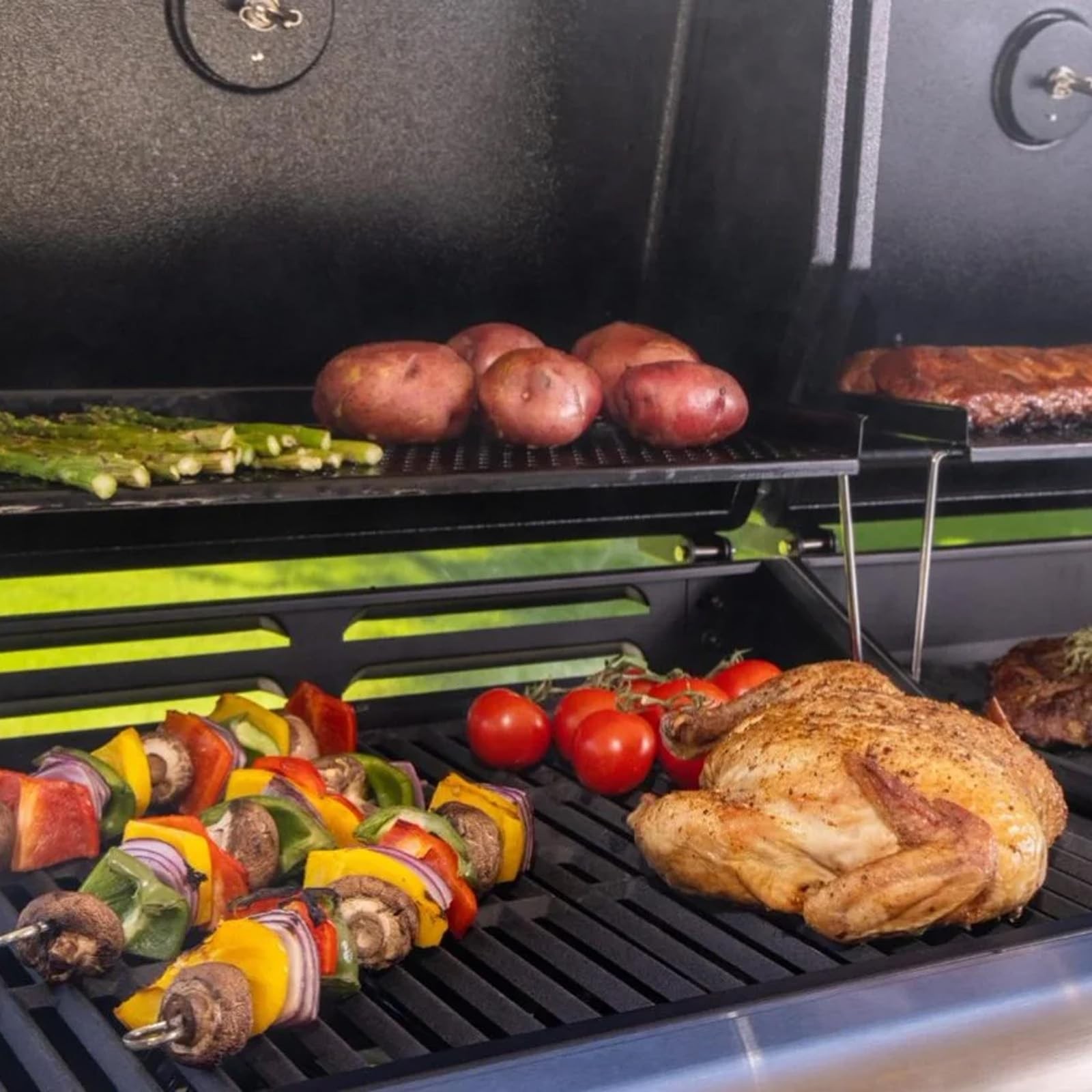 AJinTeby Grill Cooking Grates for Pit Boss Memphis For Boss, Black