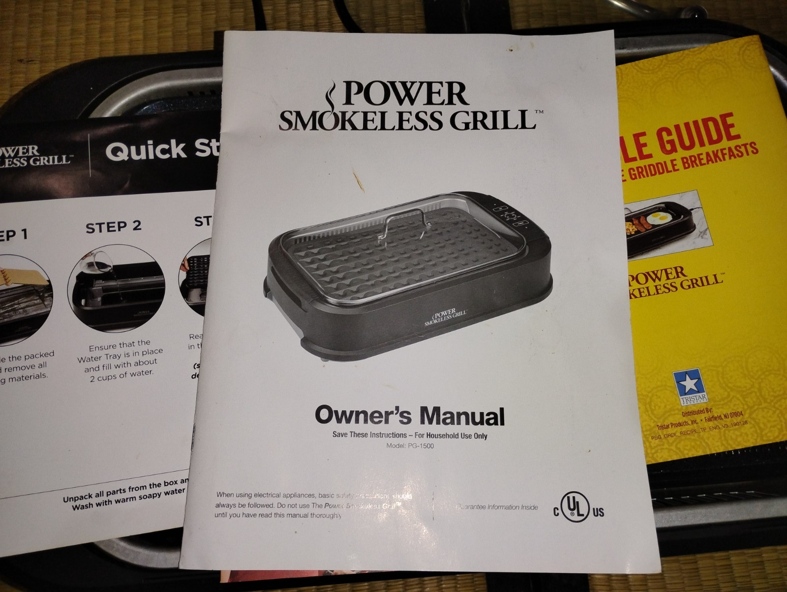 Power Smokeless Grill with Tempered Glass Lid with Interchangeable Griddle Plate
