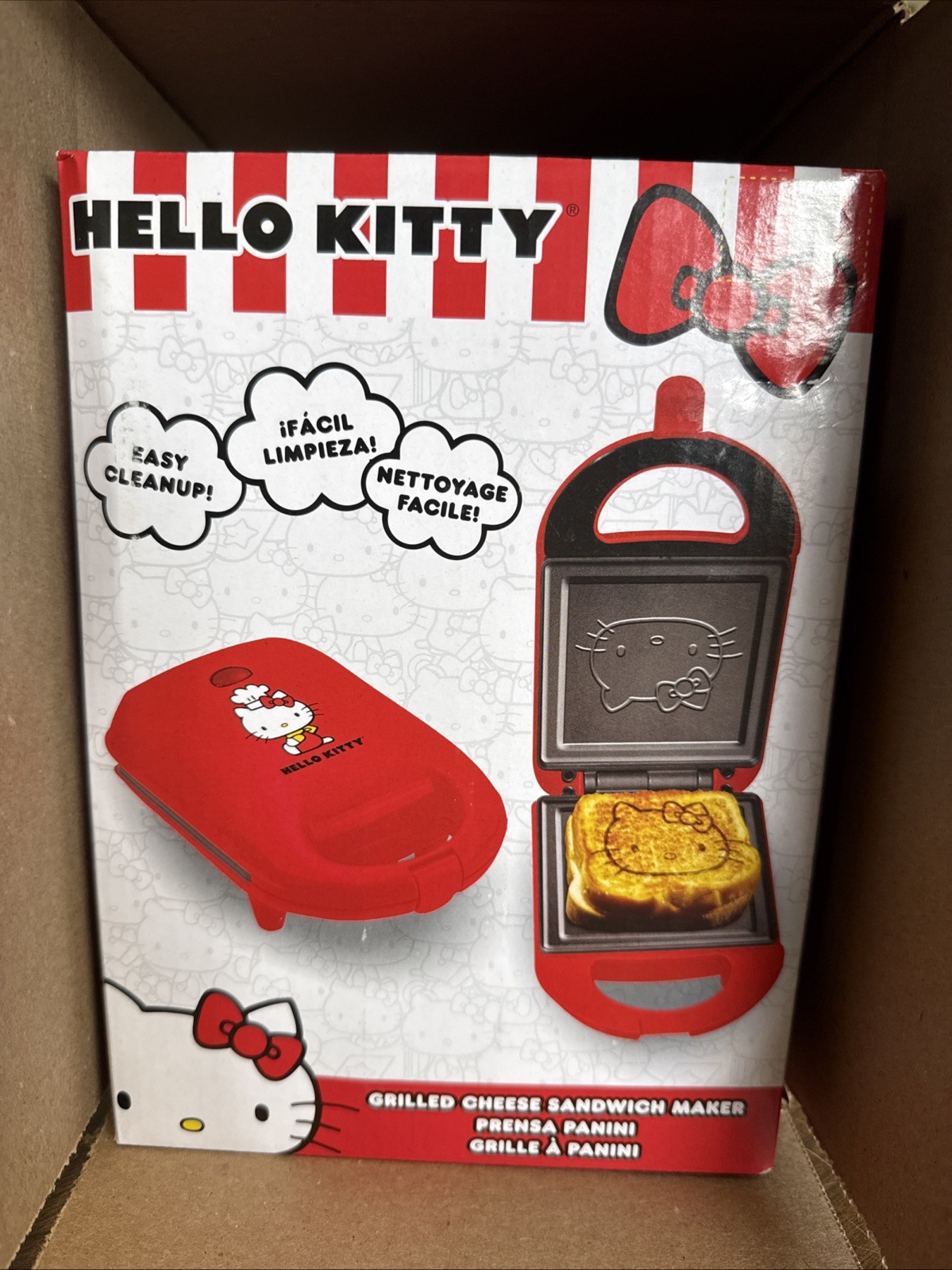 Hello Kitty Grill Cheese Sandwich Maker Panini Uncanny Brands BRAND NEW