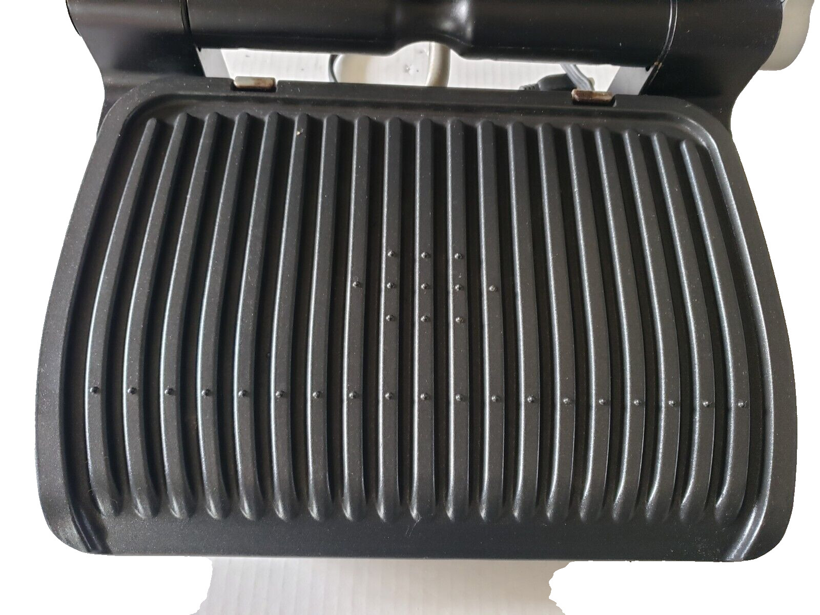 T-Fal Electric Grill OptiGrill Model 8351s1 Stainless Steel Clean Indoor Works
