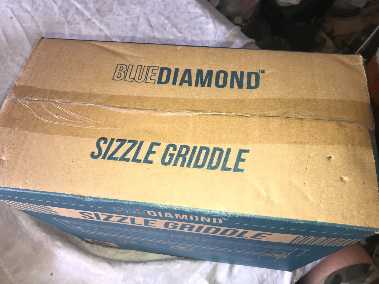 NOS 2018 BLUE DIAMOND CC002858-002 Sandwich PRESS Smooth Surface SIZZLE GRIDDLE