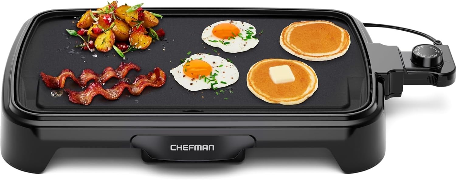 Removable Temp Control Griddle, Nonstick Surface, 10×16″
