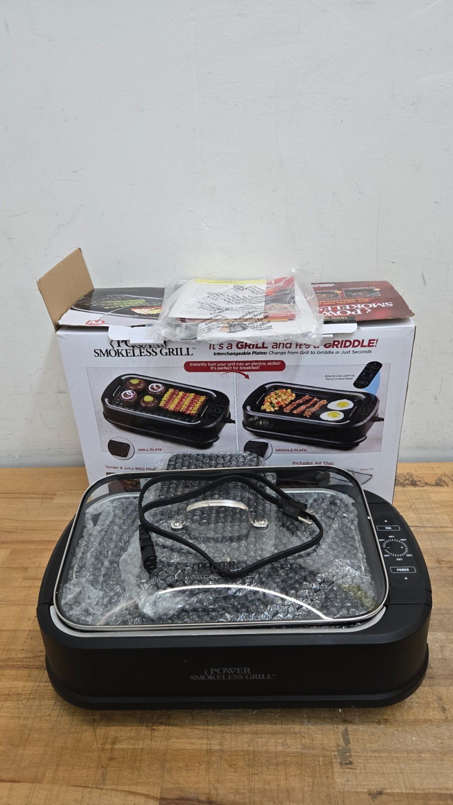 Power Smokeless Grill PG-1500 Electric Indoor Smokeless Grill