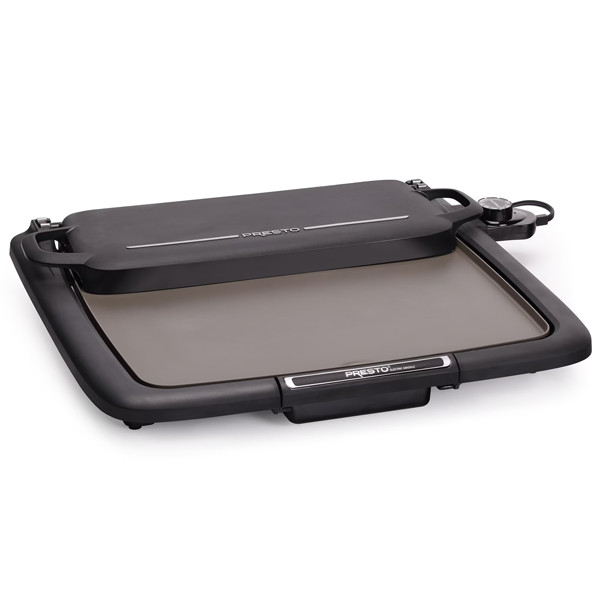 Presto Ceramic Nonstick Electric Griddle/Warmer Plus with Multifunction Tray