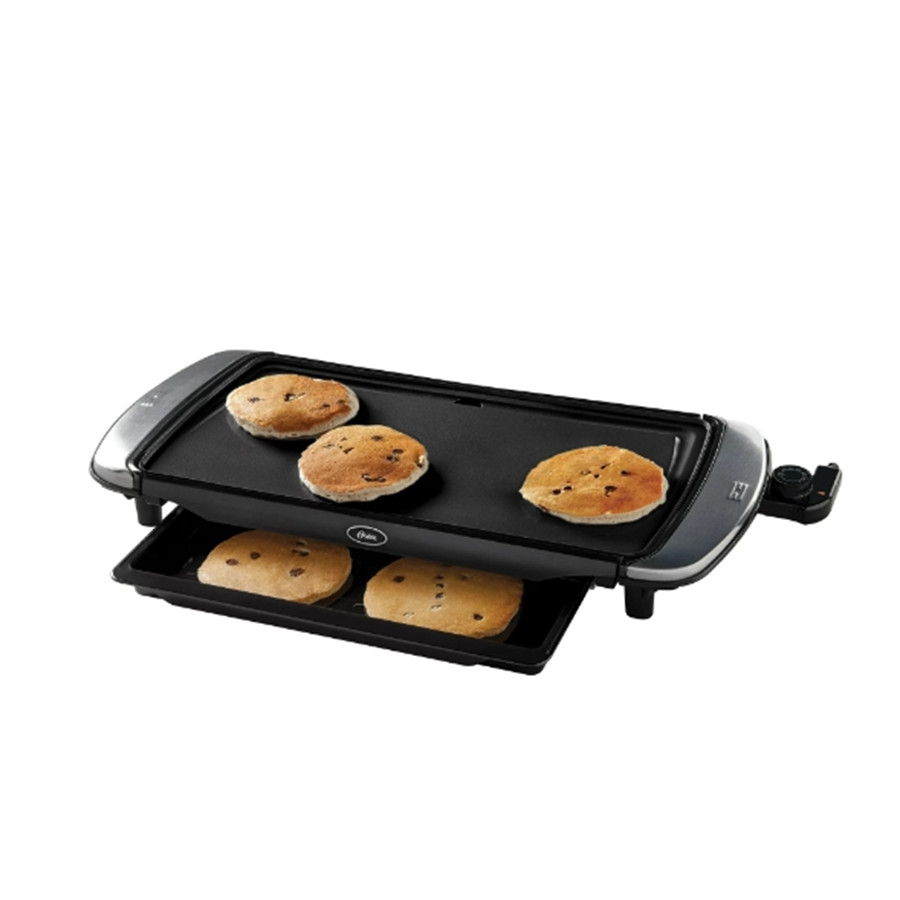 1X DiamondForce 10-inch x 20-inch Nonstick Electric Griddle with Warming Tray
