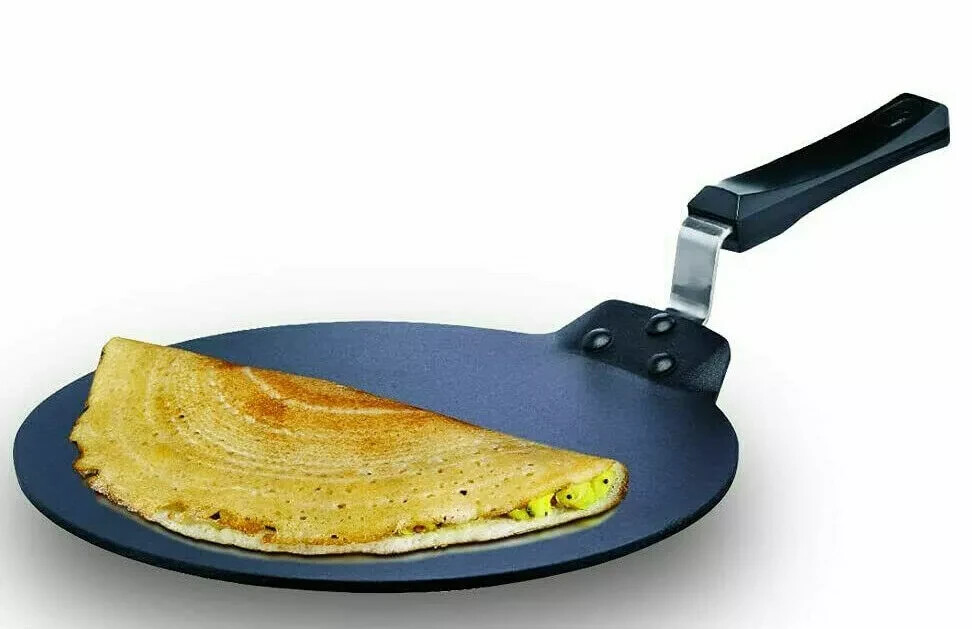 Hawkins Futura Nonstick Dosa Tava, Diameter 28 cm, Black Color (NDT 28)